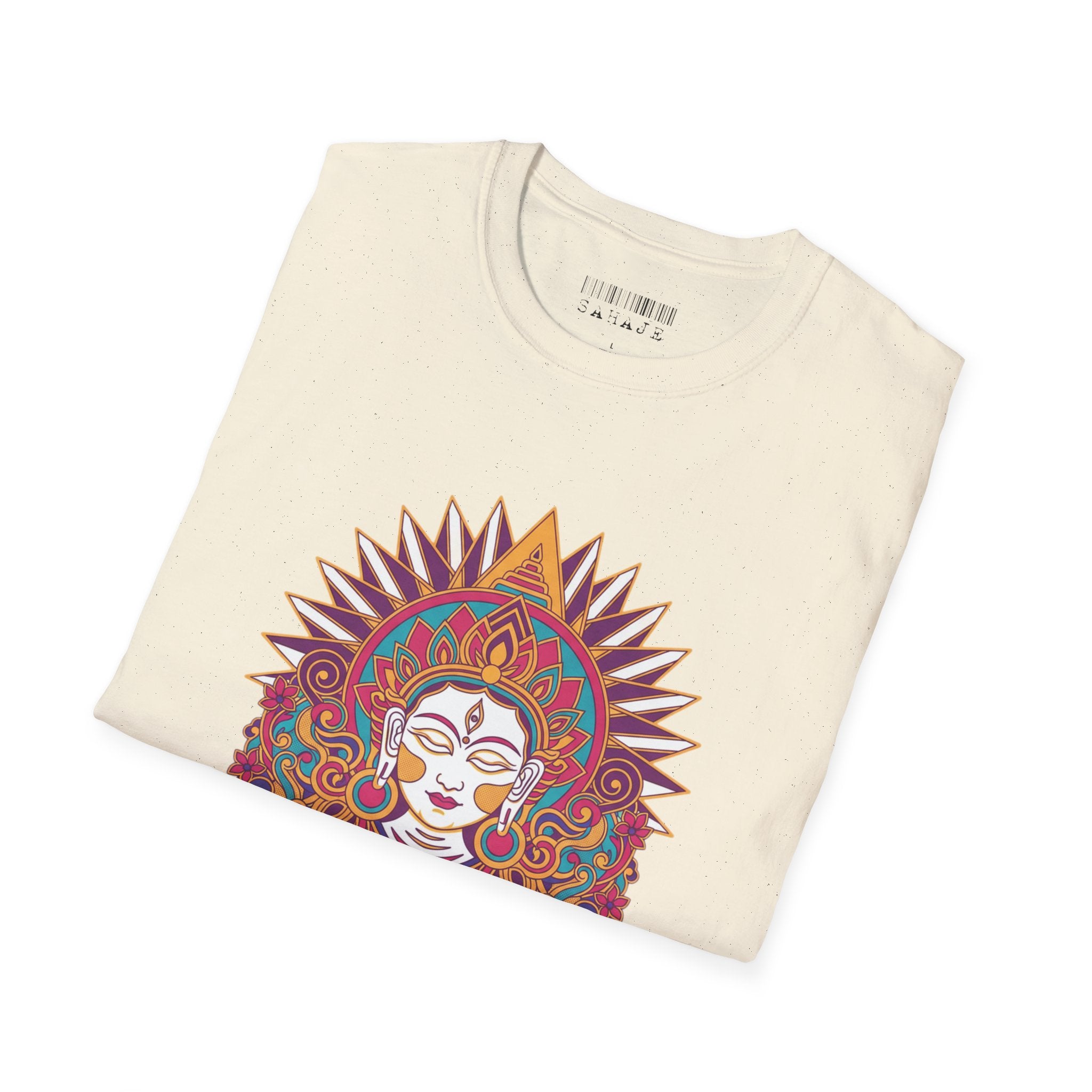 Mandala Goddess T-Shirt — Colorful Floral Spiritual Tee