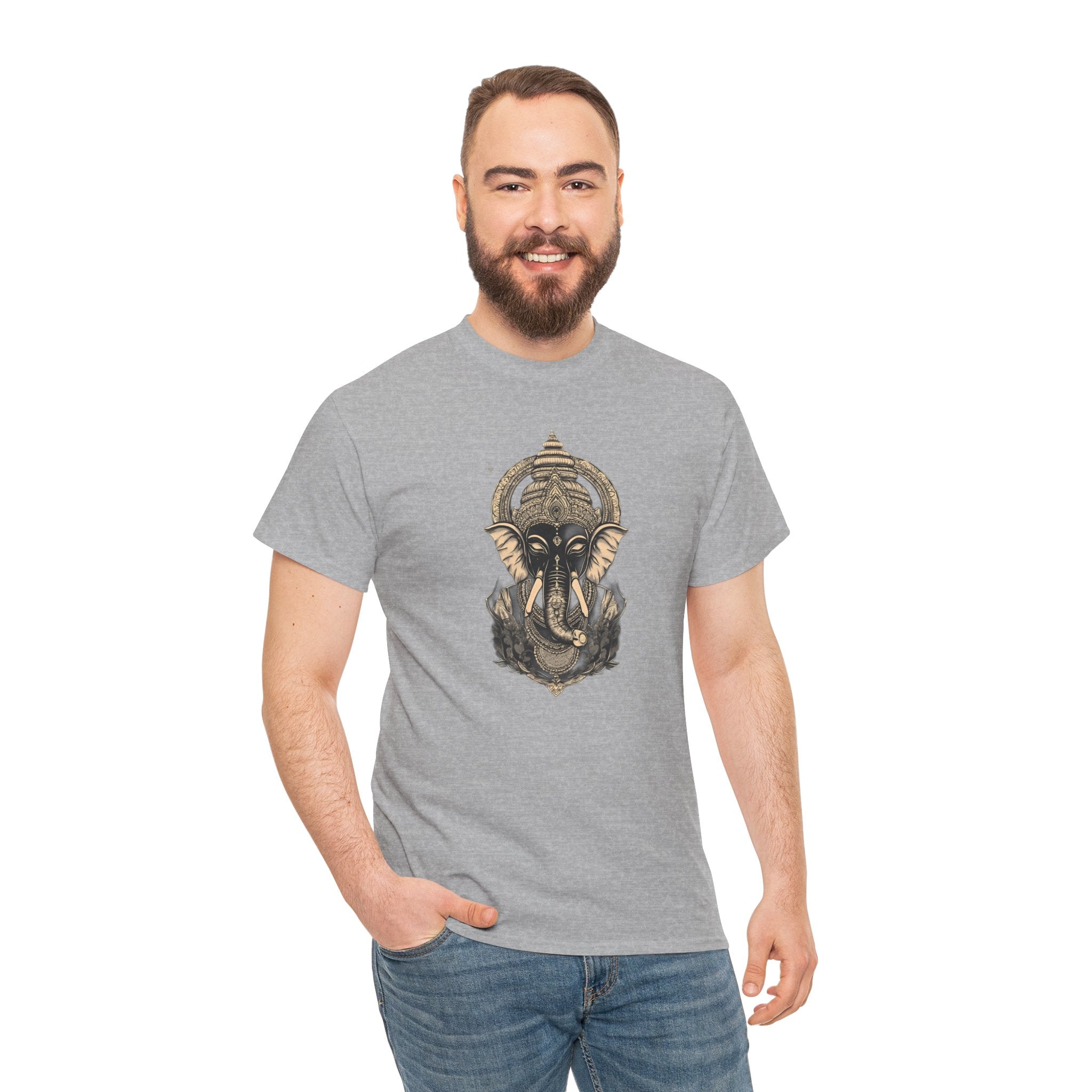 Elephant Mandala T‑Shirt — Spiritual Ganesha-Inspired Graphic Tee