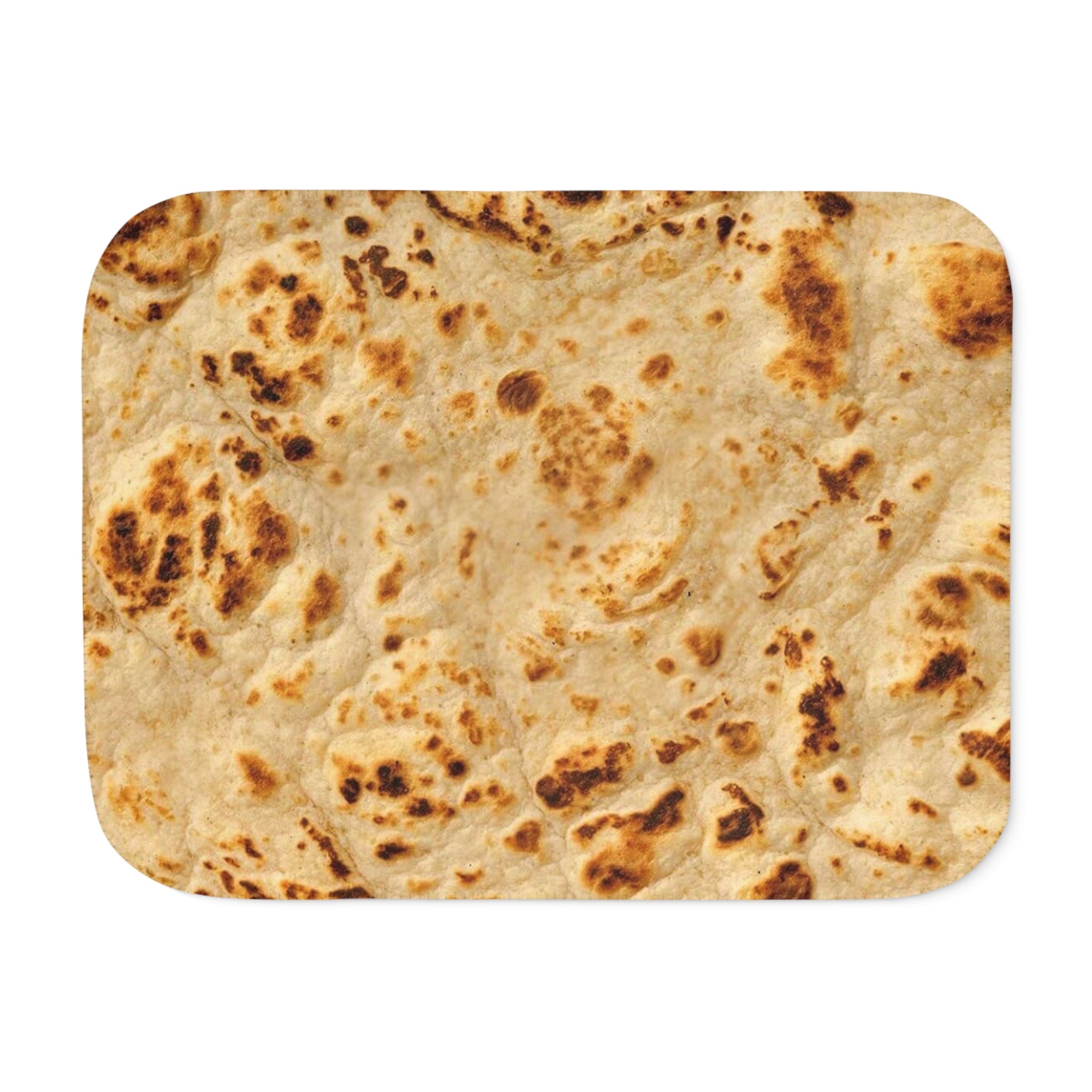 Tortilla Print Sherpa Blanket — Two‑Tone Cozy Throw