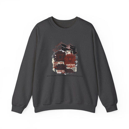 Crewneck Sweatshirt — Vintage Camper Roadtrip Illustration ("Where's Every Place I’ve Been, and Every Place I’m Going")
