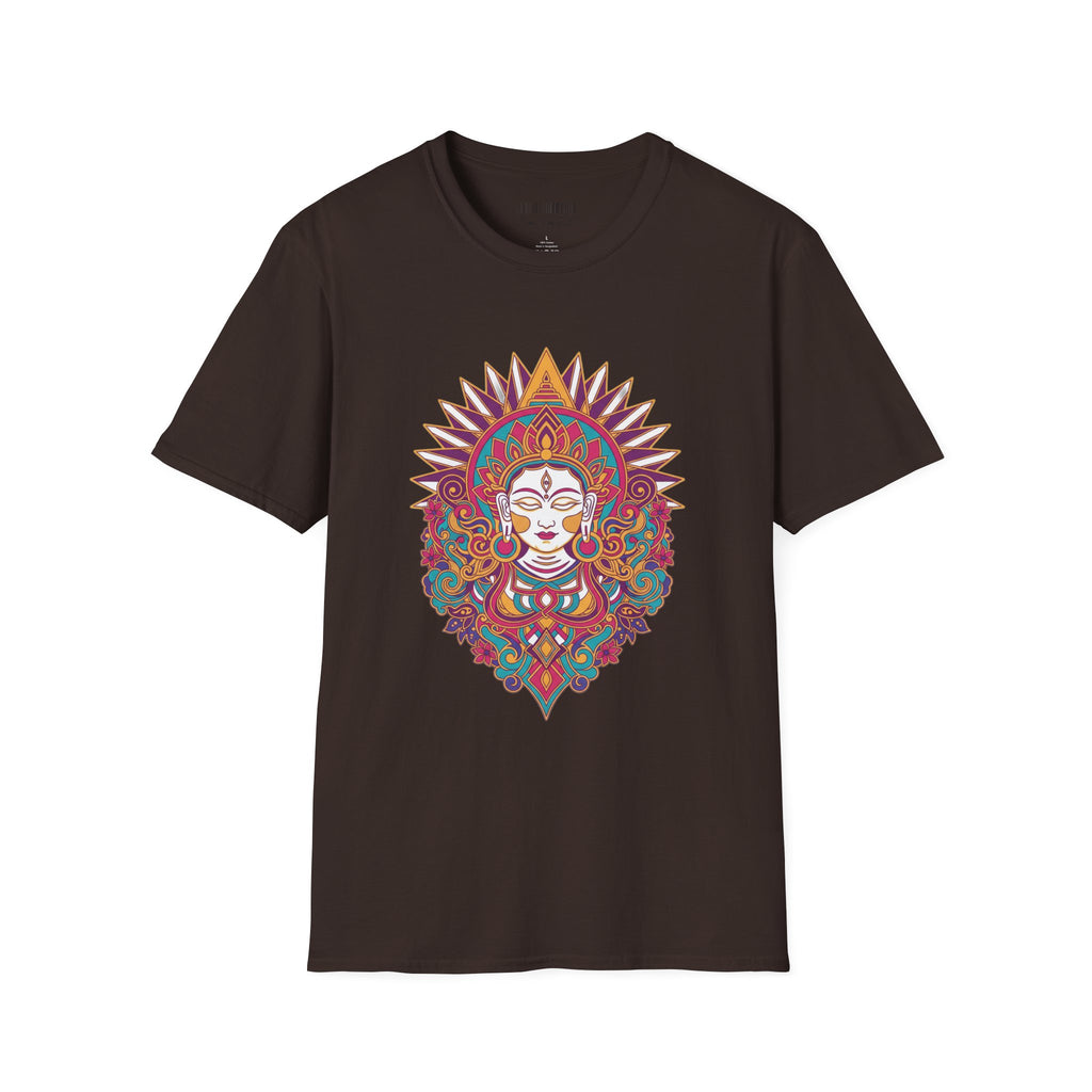 Mandala Goddess T-Shirt — Colorful Floral Spiritual Tee