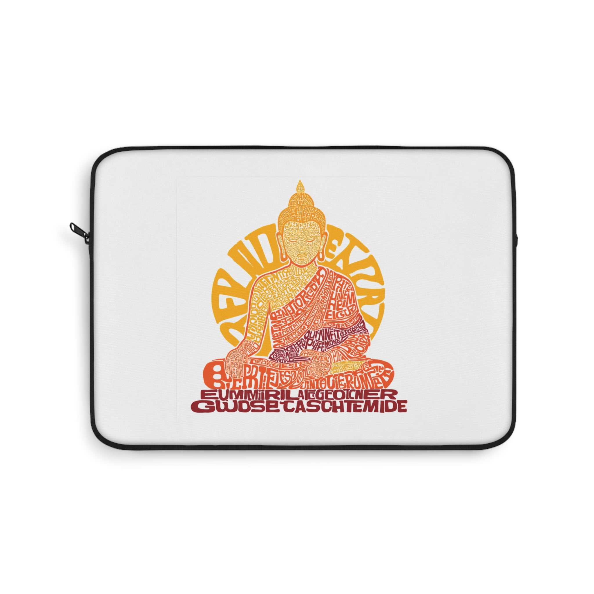 Zen Buddha Laptop Sleeve - Spiritual Tech Accessory, Meditation Gift, Eco-Friendly Sleeve for Students and Professionals