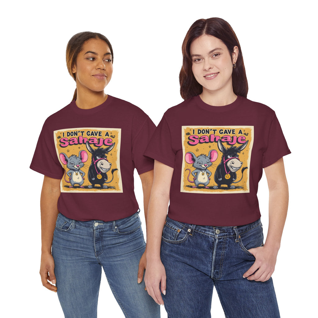 I Don't Give A Snair! Tee — Funny Mouse & Cat Graphic T-Shirt
