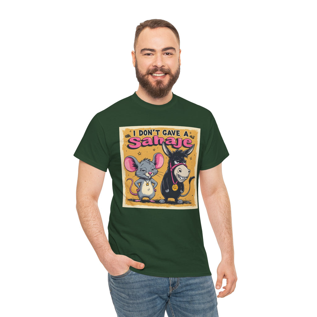 I Don't Give A Snair! Tee — Funny Mouse & Cat Graphic T-Shirt