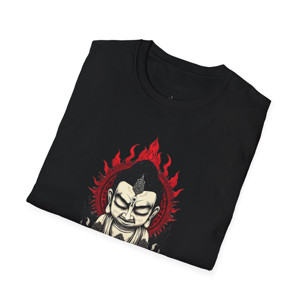 Buddha Flame T-Shirt — Meditative Buddha Graphic Tee