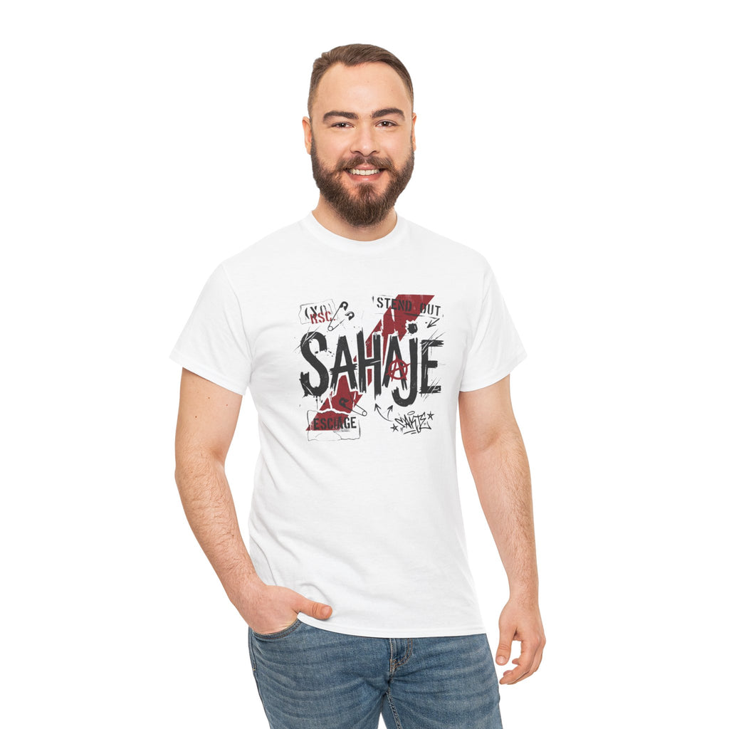 Sahaje Graphic Tee — Street Art Urban Casual T-Shirt