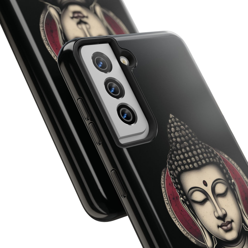 Buddha Floral Tough Phone Case — Protective Spiritual Phone Cover