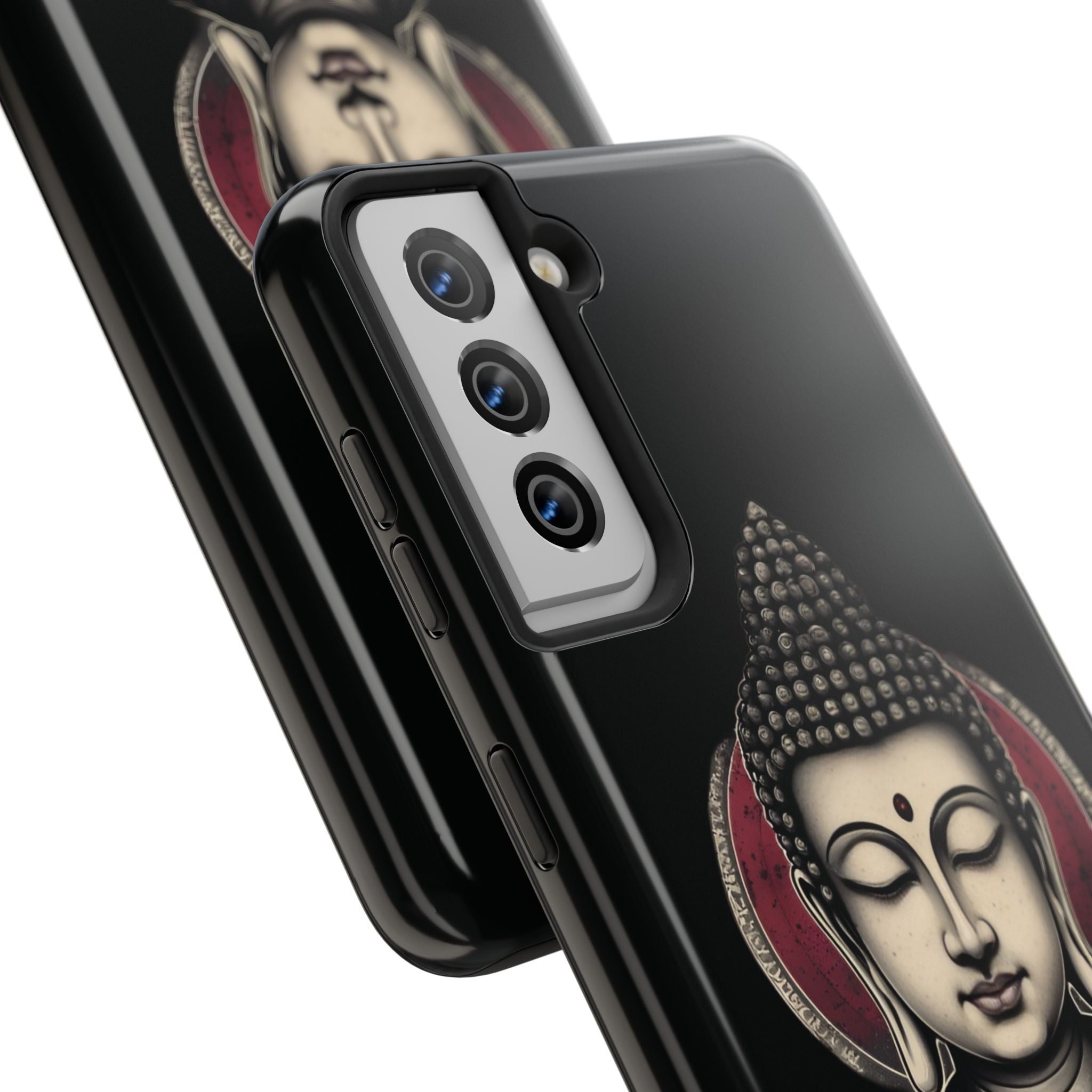 Buddha Floral Tough Phone Case — Protective Spiritual Phone Cover