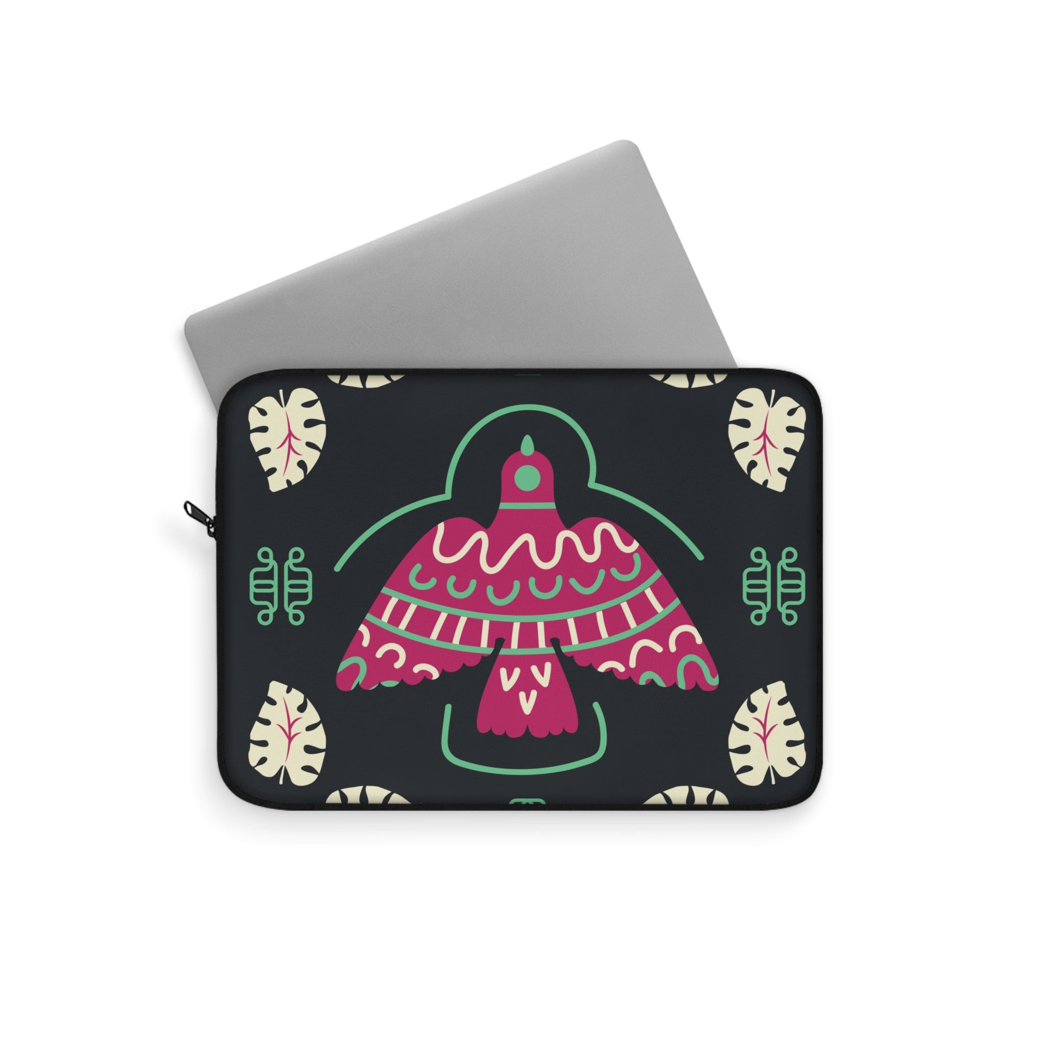 Colorful Laptop Sleeve with Unique Bird Design, Stylish Tech Accessory, Perfect for Students, Gifts for Her, Boho Home Office Decor