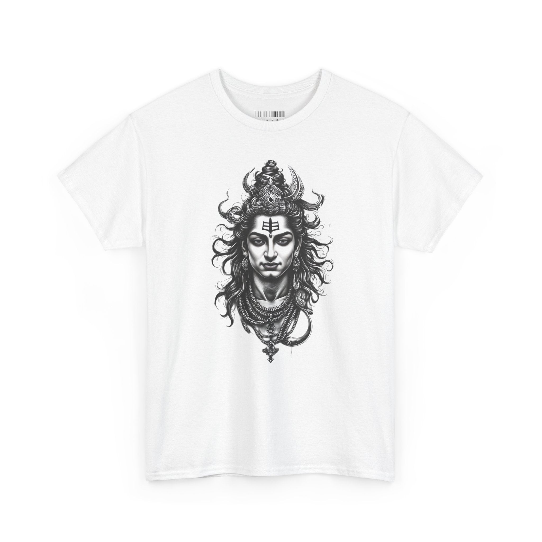 Shiva Portrait Tee — Hindu God Shiva Graphic T-Shirt