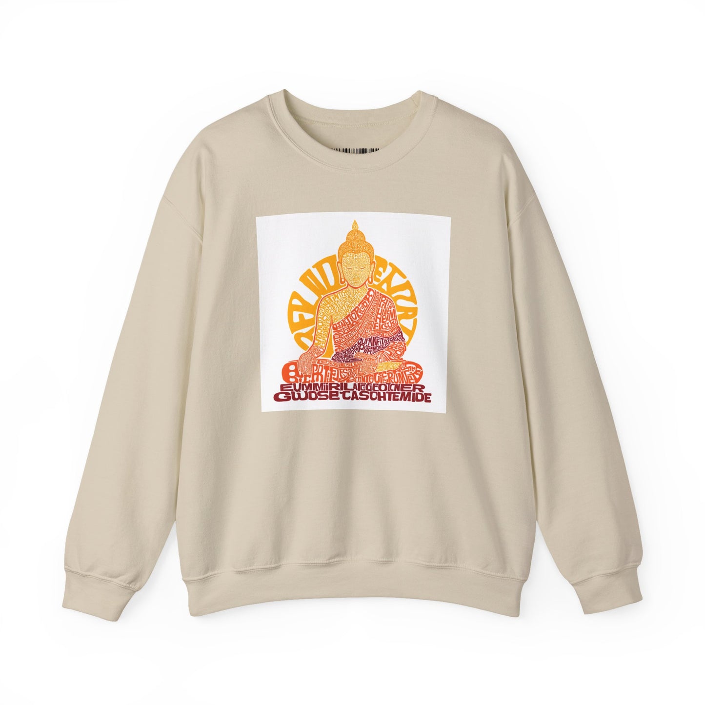 Buddha Graphic Sweatshirt — "Choose Compassion" Meditation Crewneck