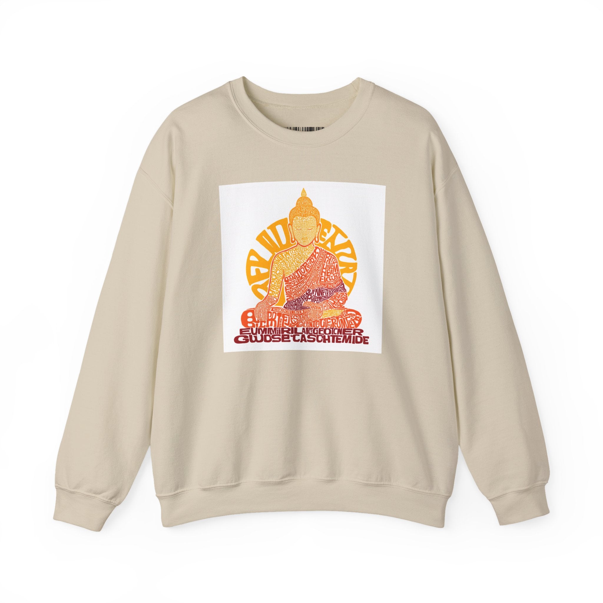 Buddha Graphic Sweatshirt — "Choose Compassion" Meditation Crewneck
