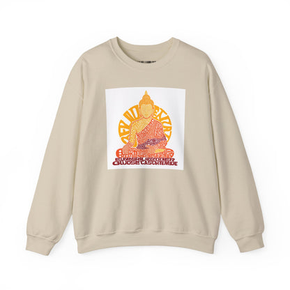 Buddha Graphic Sweatshirt — "Choose Compassion" Meditation Crewneck