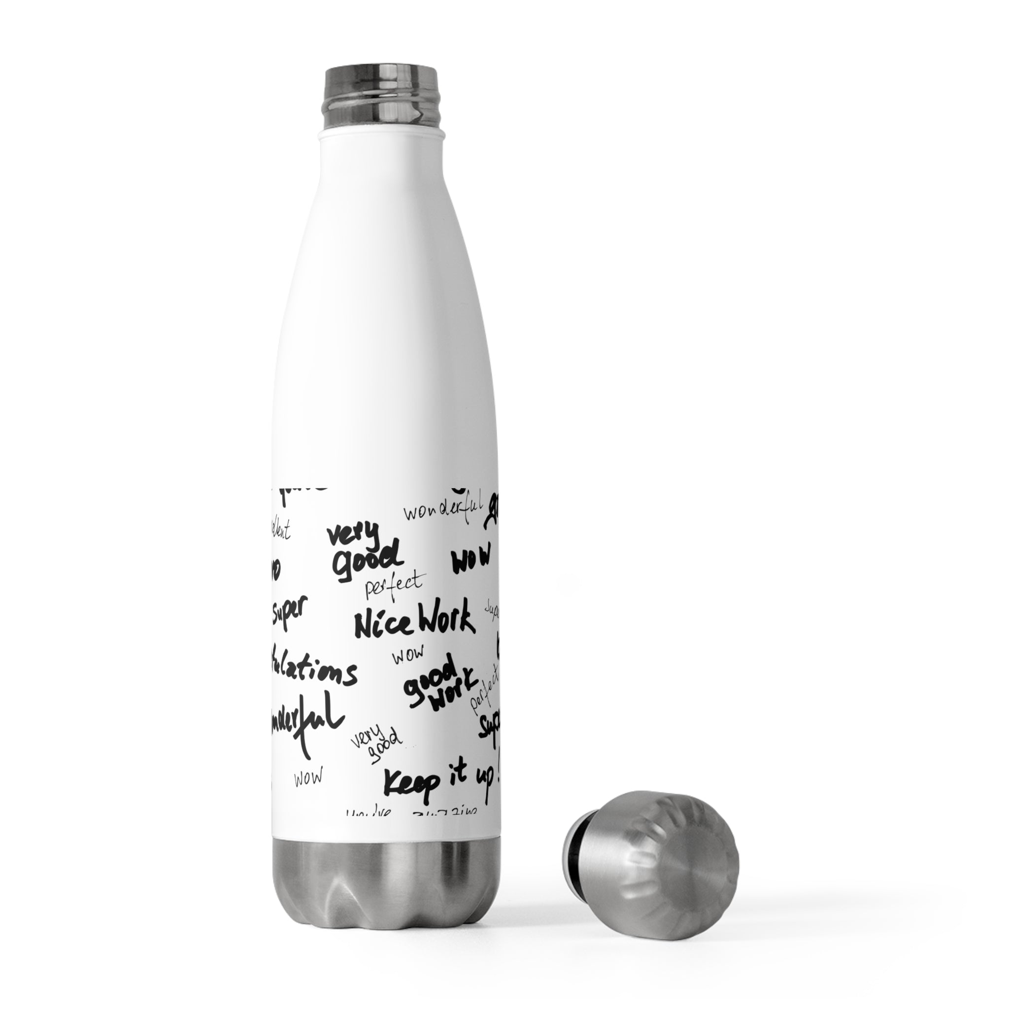 Inspiring Insulated Water Bottle, Motivational Gift, Teacher Appreciation, Office Use, Encouragement Drinkware, Unique Eco-Friendly Bottle