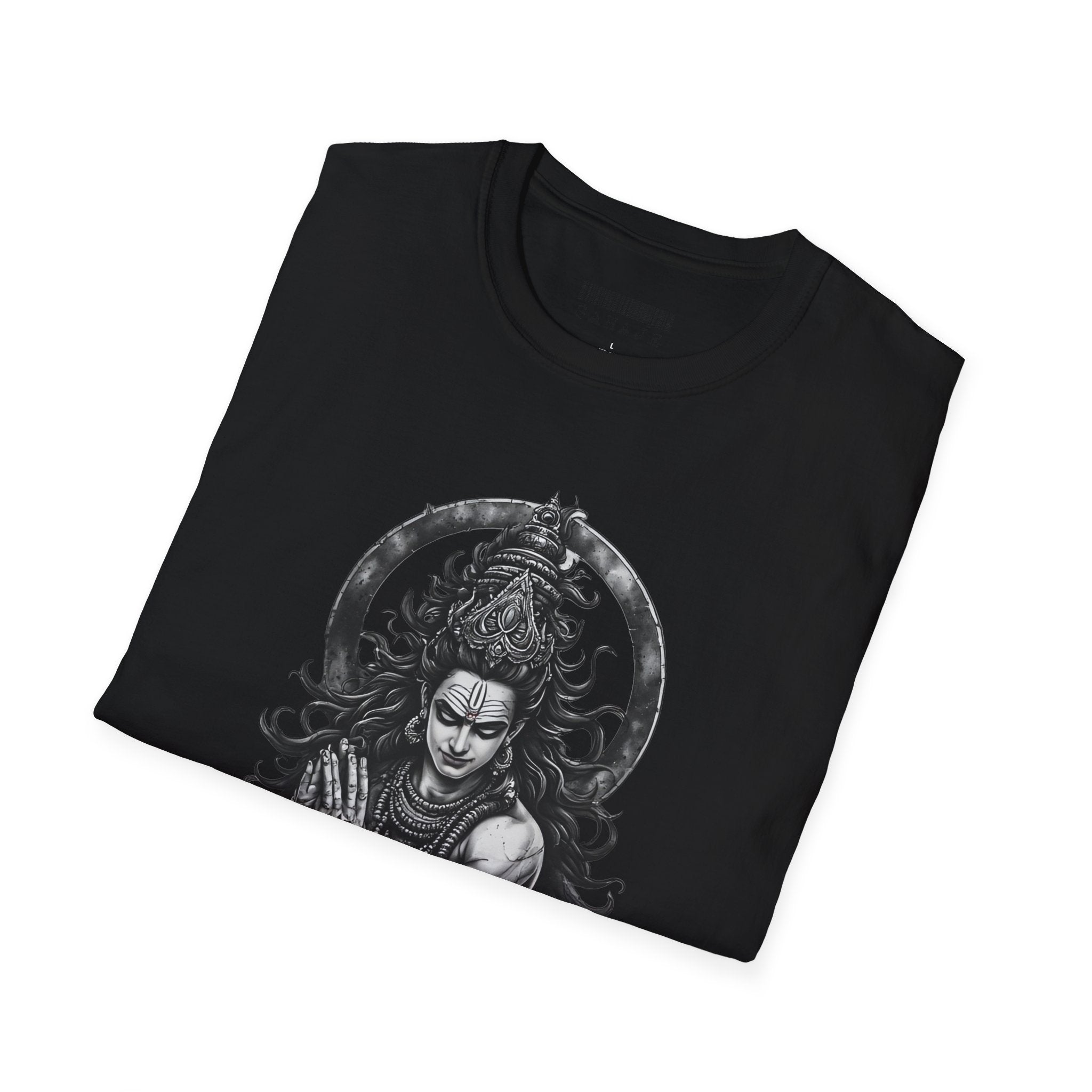 Shiva Portrait T‑Shirt – Intricate Hindu Deity Art Tee