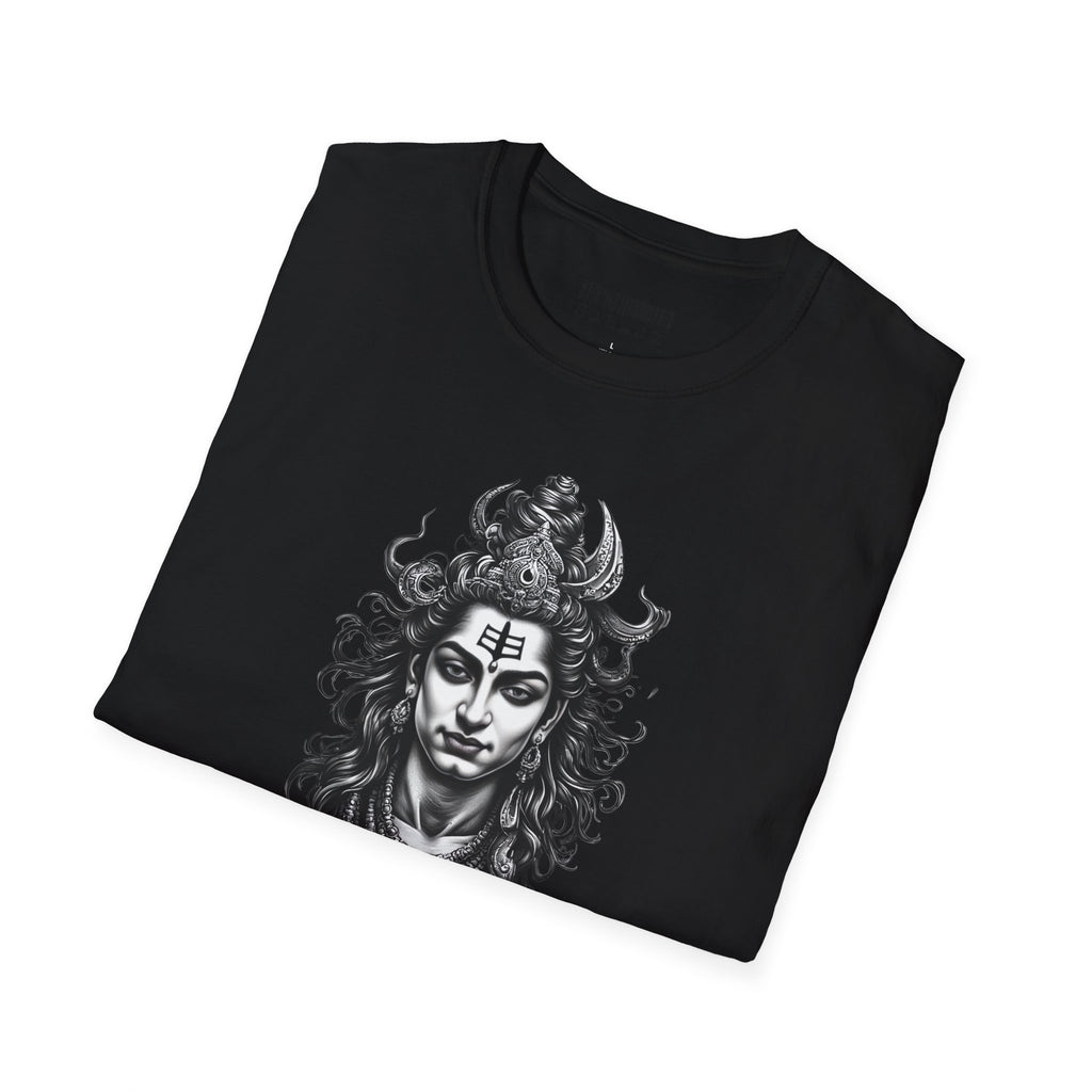 Shiva Portrait T‑Shirt — Hindu Deity Graphic Tee (Meditation, Yoga & Spiritual Wear)