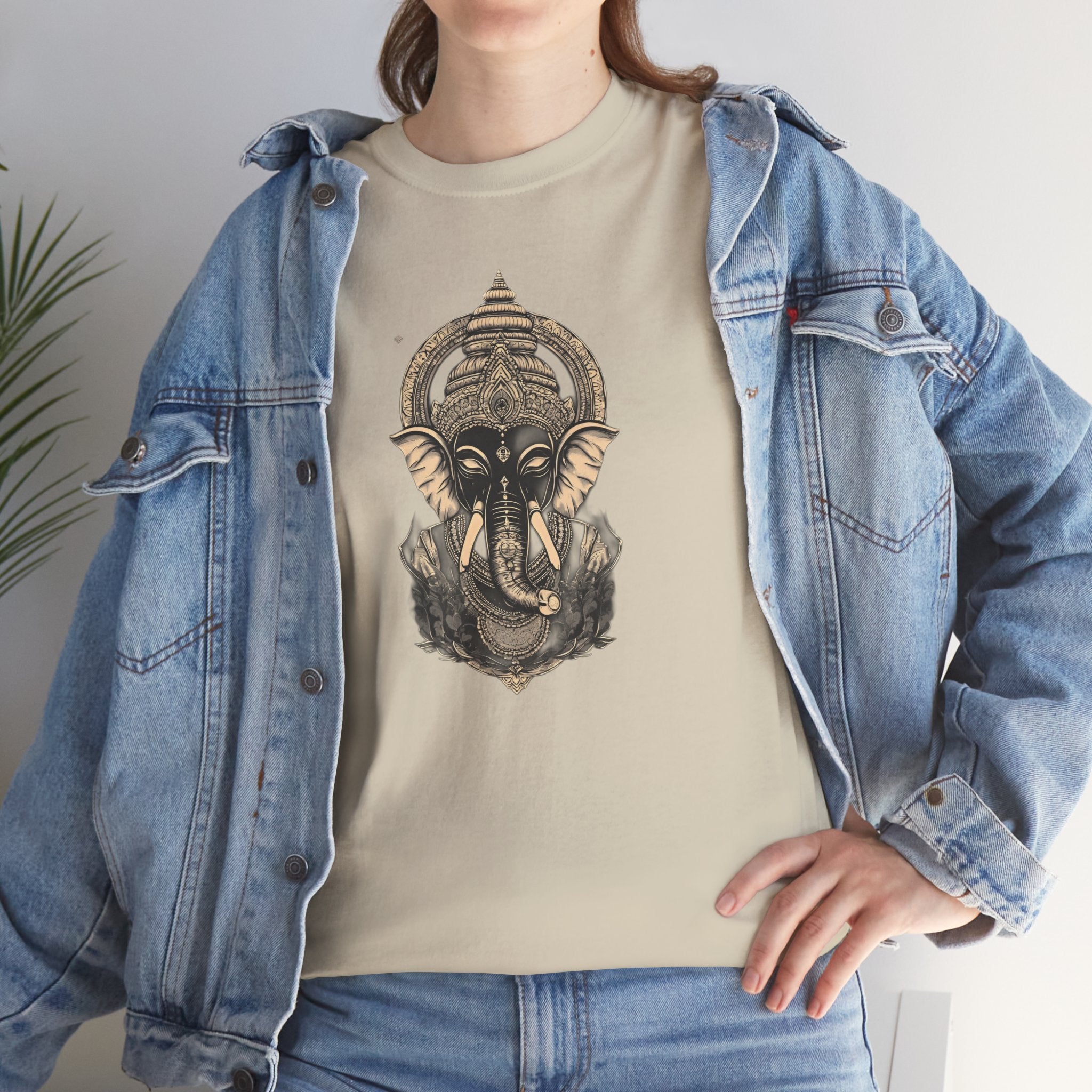 Elephant Mandala T‑Shirt — Spiritual Ganesha-Inspired Graphic Tee