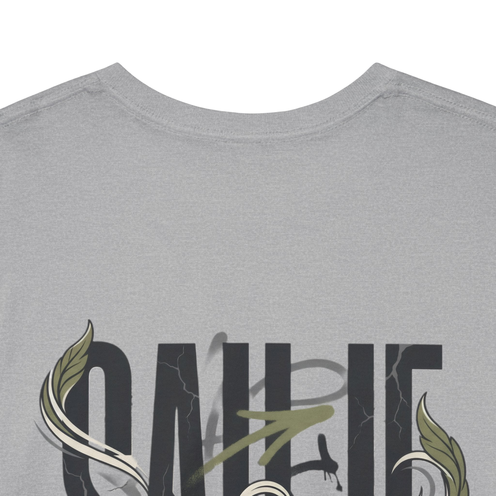 Graphic Tee — 'Savage' Typography with Snake Accent