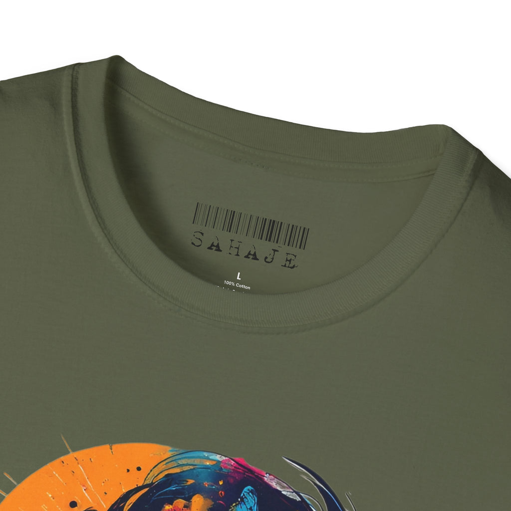 Butterfly Silhouette T-Shirt — Colorful Psychedelic Profile Tee