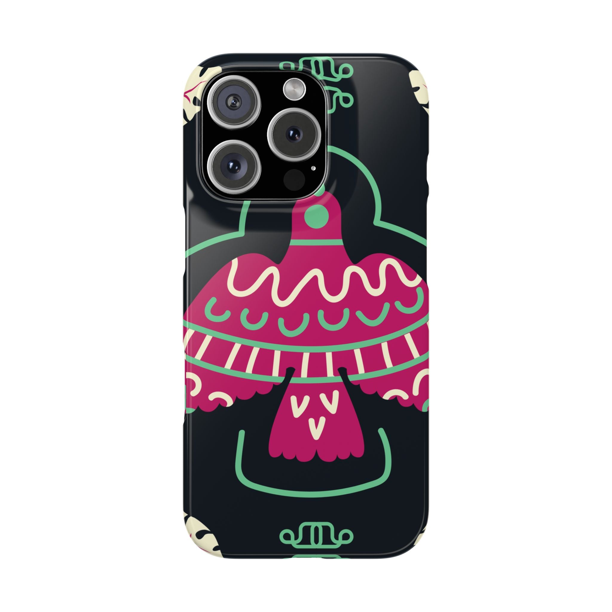 Colorful Bird Slim Phone Case, Bohemian Style Phone Cover, Gift for Nature Lovers, Unique Bird Design, Trendy Mobile Accessory