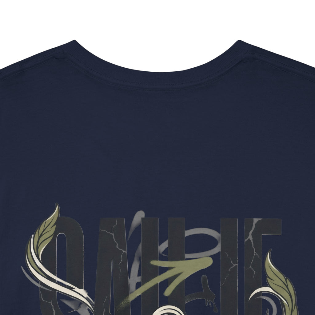 Graphic Tee — 'Savage' Typography with Snake Accent
