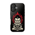Meditative Buddha Tough Phone Case — Red Flame Zen Protection