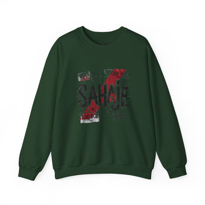 Sahaje Graphic Crewneck Sweatshirt – Streetwear Logo Pullover