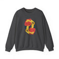 Abstract Flamingo Geometric Crewneck Sweatshirt