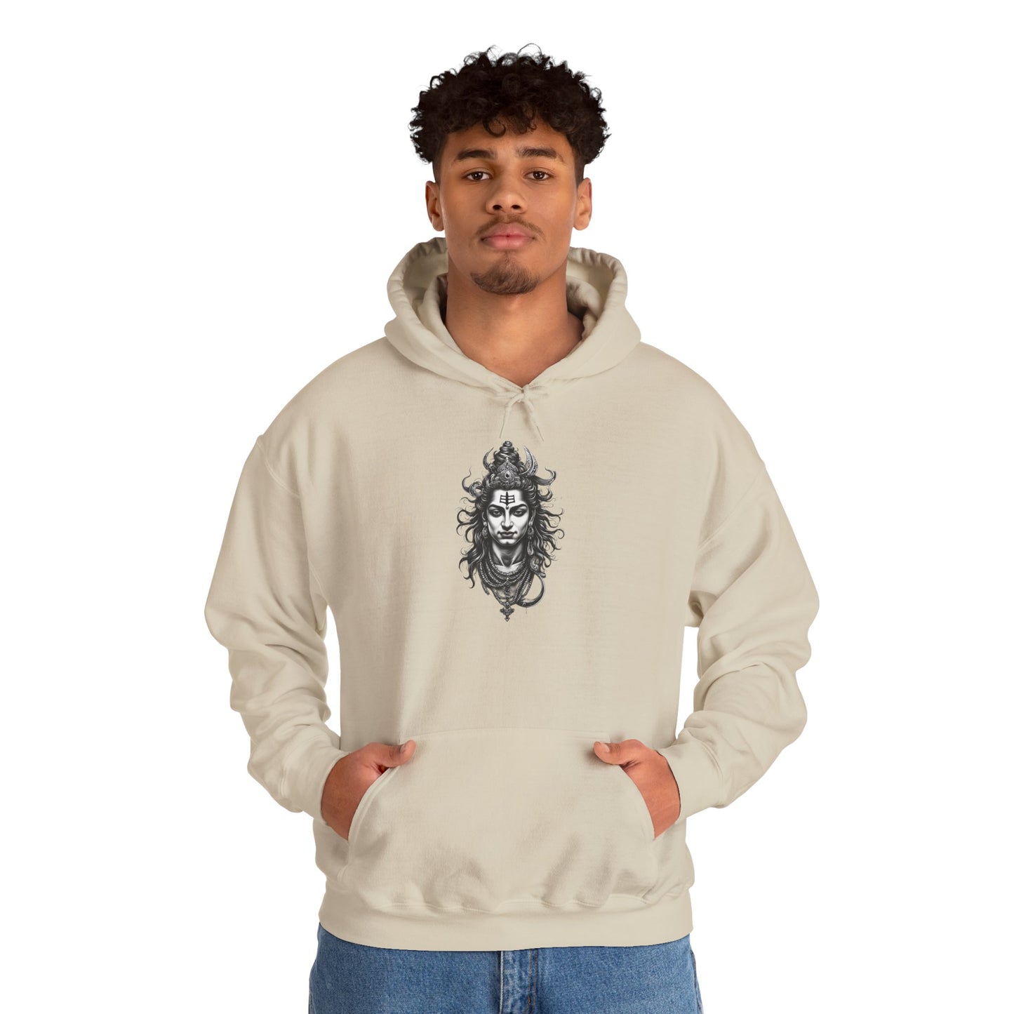 Skull Viking Hoodie — Norse Warrior Graphic Hooded Sweatshirt