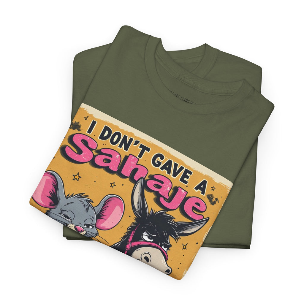 I Don't Give A Snair! Tee — Funny Mouse & Cat Graphic T-Shirt