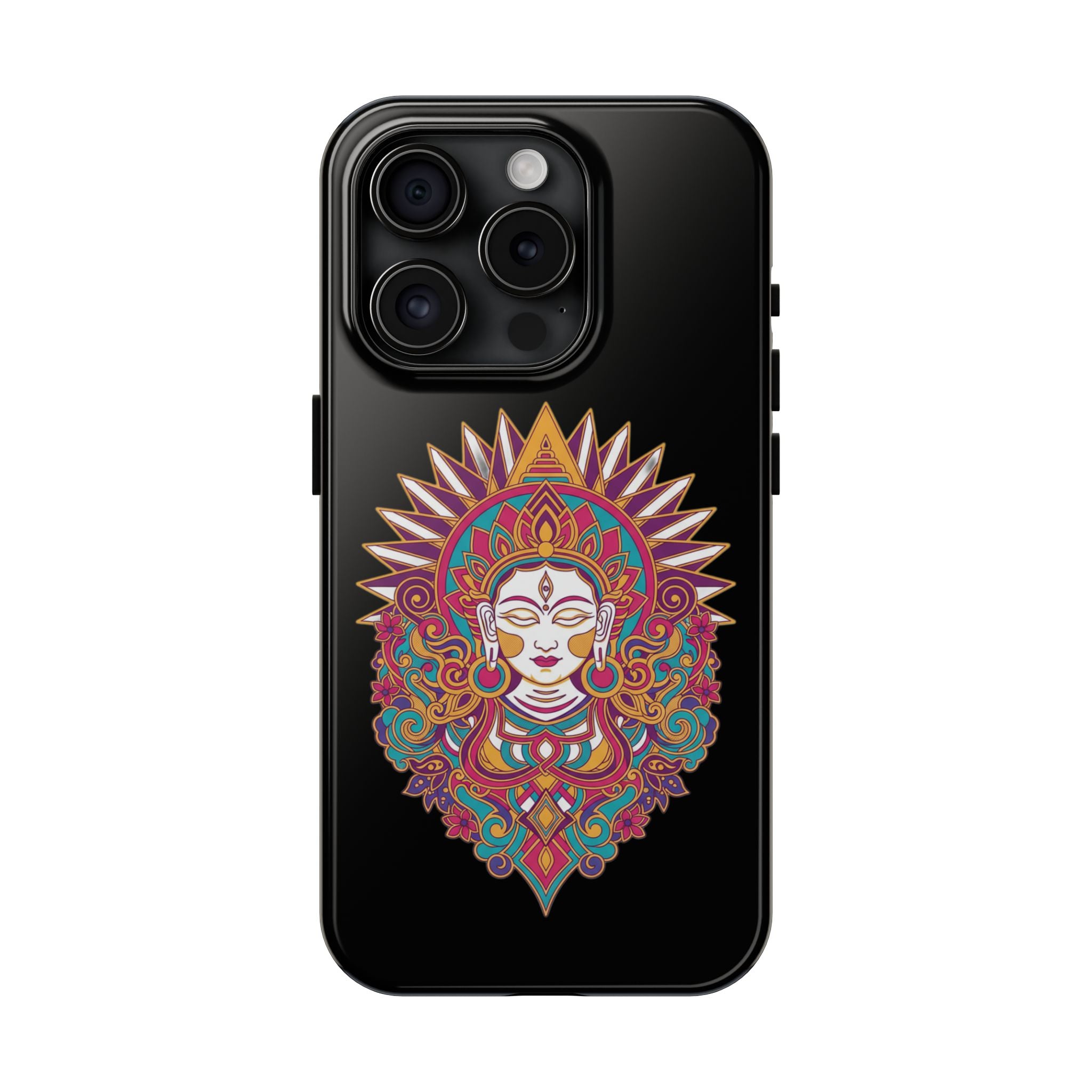 Buddha Mandala Tough Phone Case — Protective Spiritual iPhone Cover