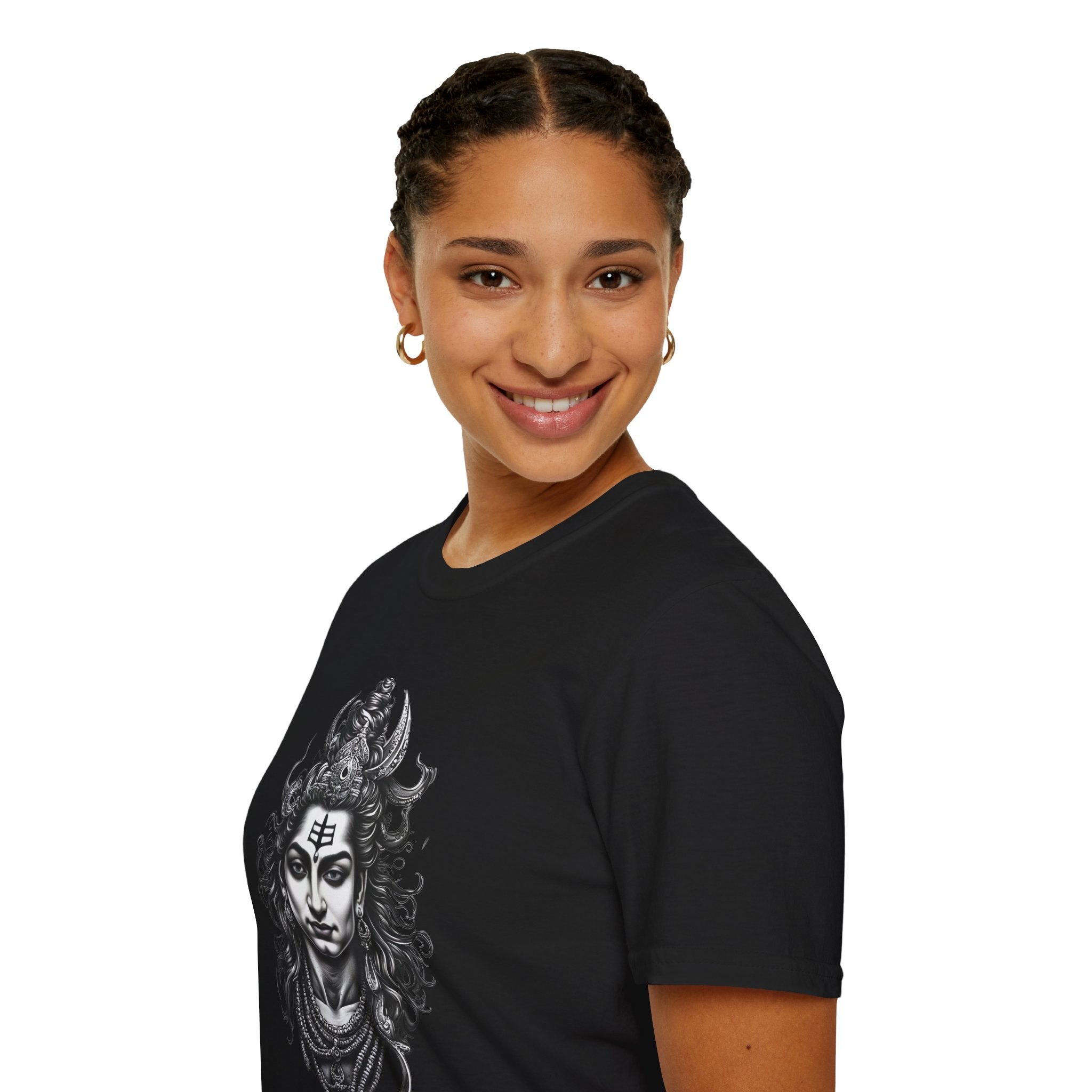 Shiva Portrait T-Shirt – Detailed Hindu Deity Graphic Tee