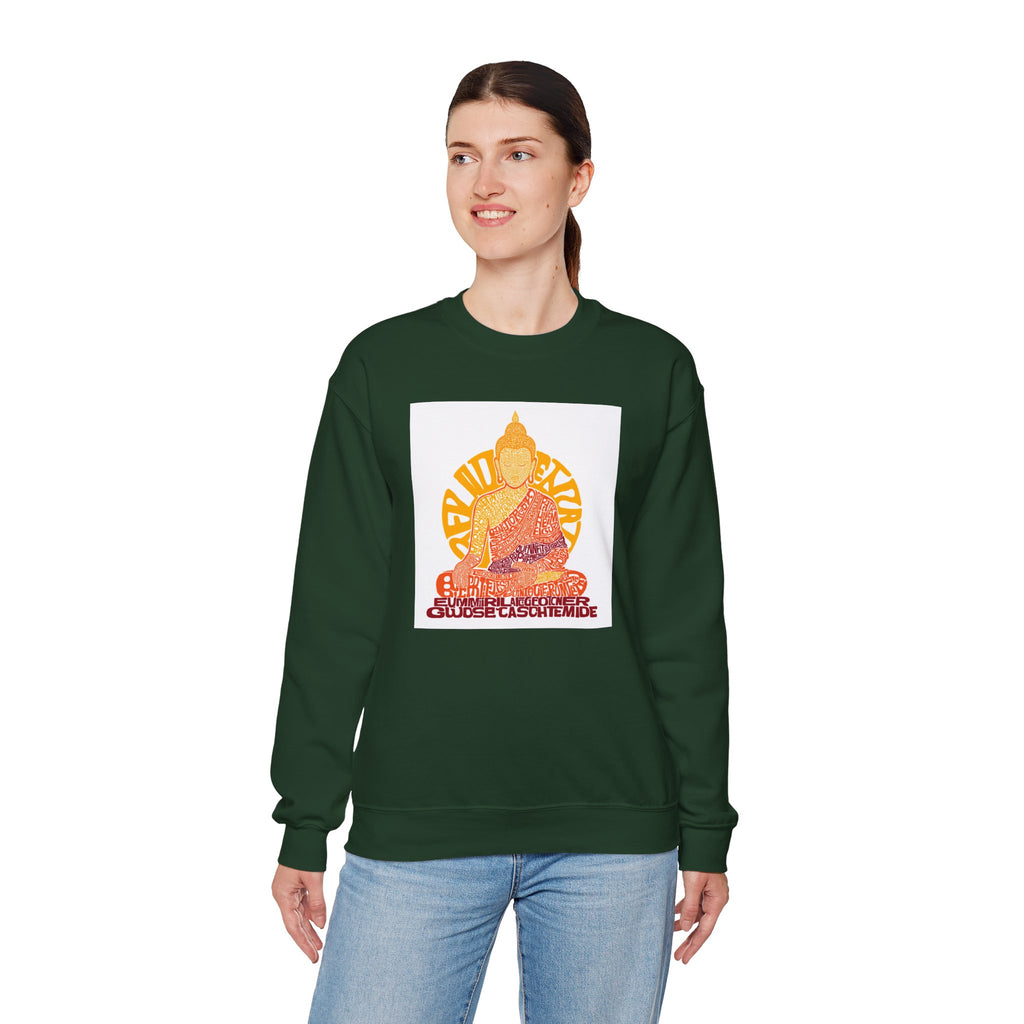 Buddha Graphic Sweatshirt — "Choose Compassion" Meditation Crewneck