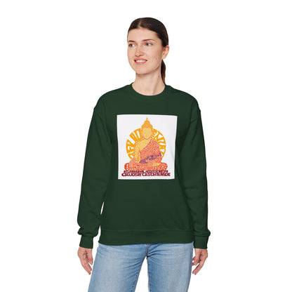 Buddha Graphic Sweatshirt — "Choose Compassion" Meditation Crewneck
