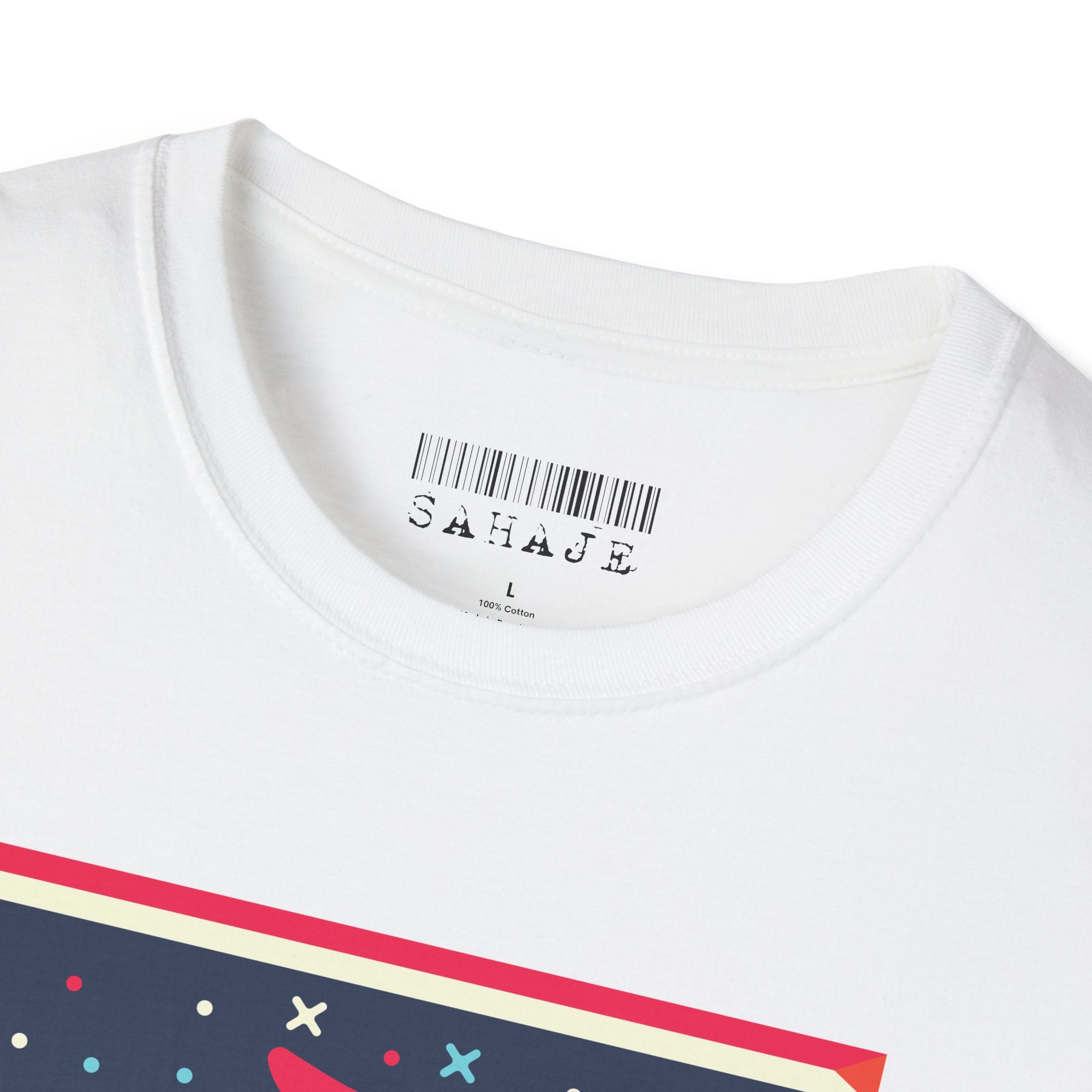 Cosmic Birds Graphic T-Shirt — Retro Celestial Swans Illustration