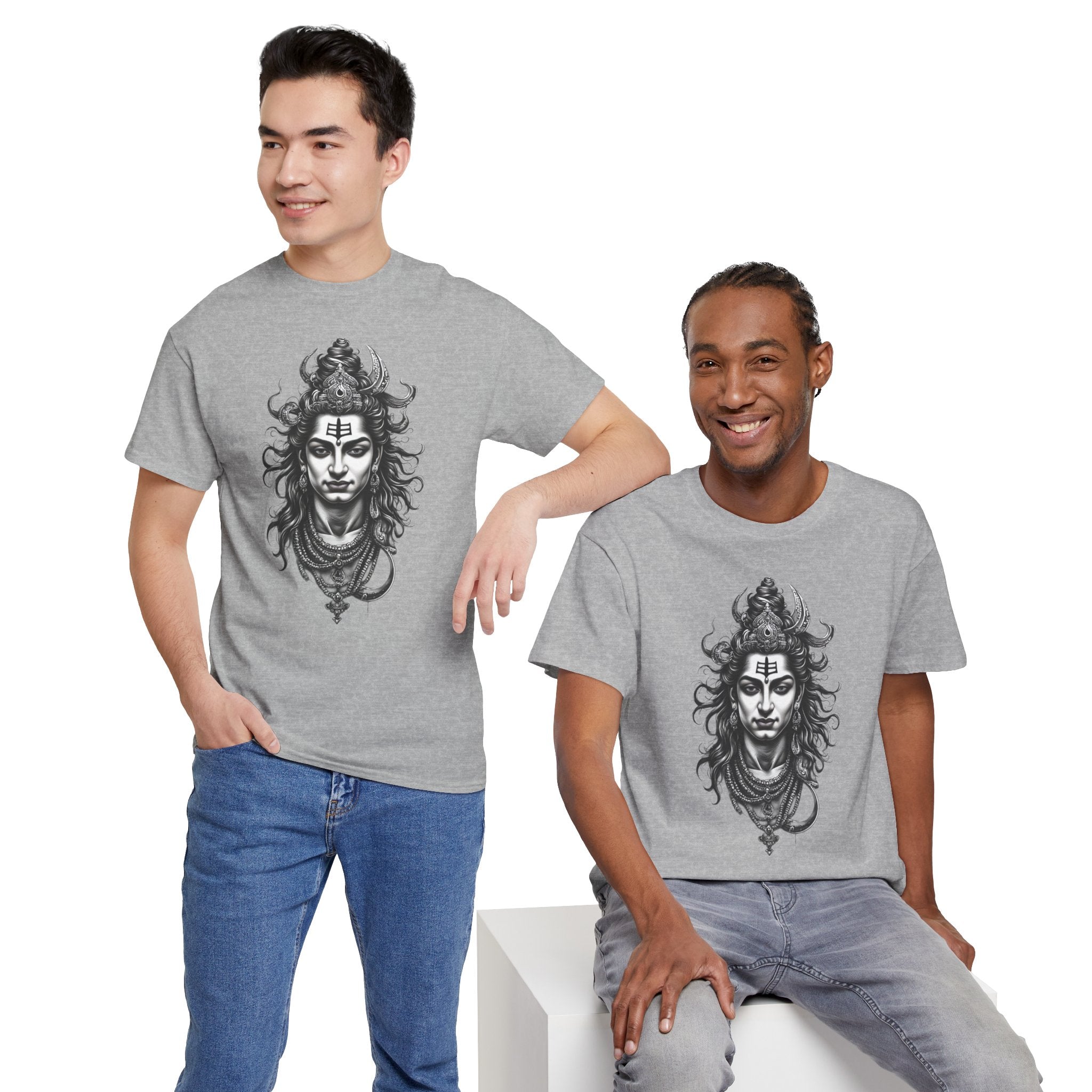Shiva Portrait Tee — Hindu God Shiva Graphic T-Shirt