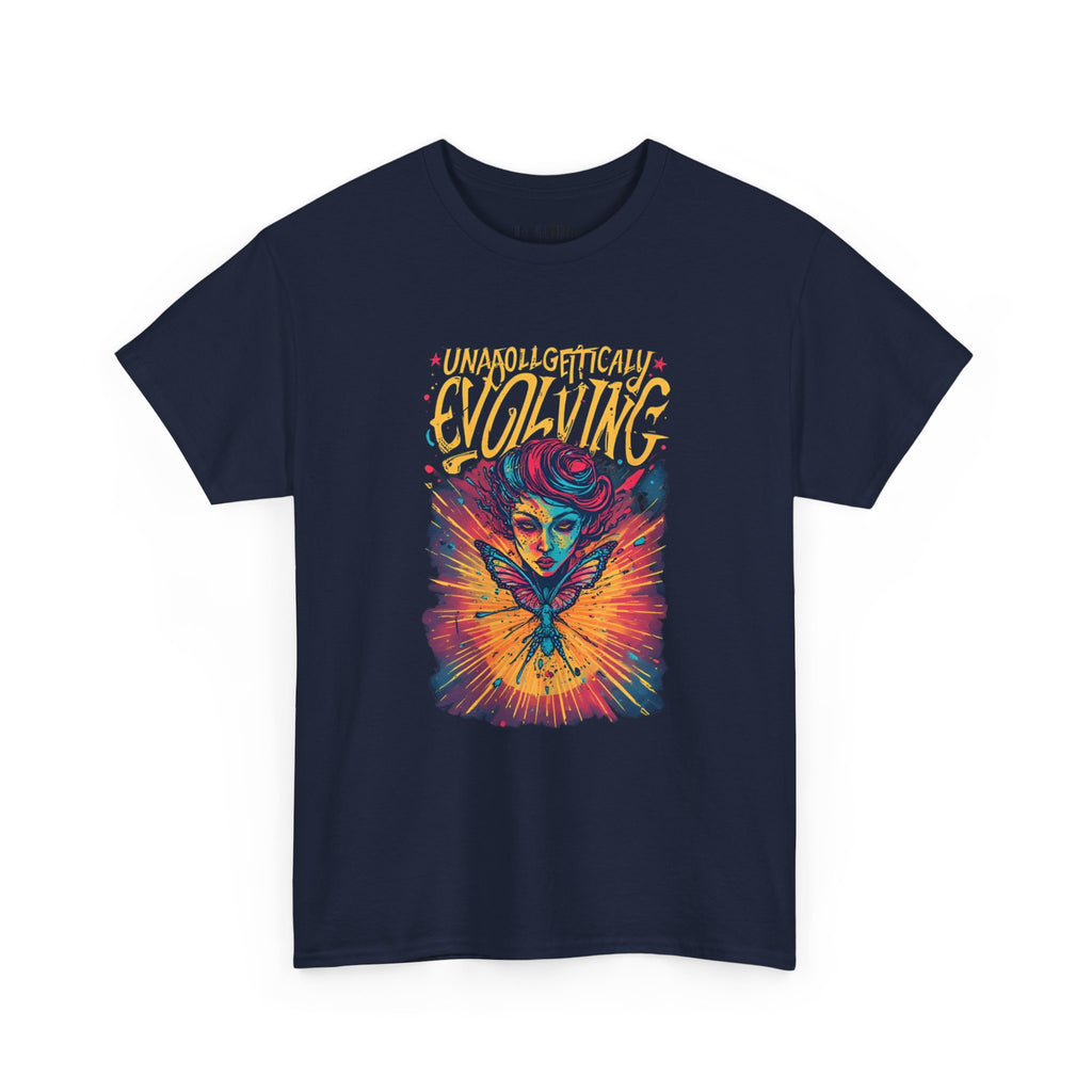 Evolving Alien Graphic Tee — "Unnaturally Evolving" Sci‑Fi Art T-Shirt