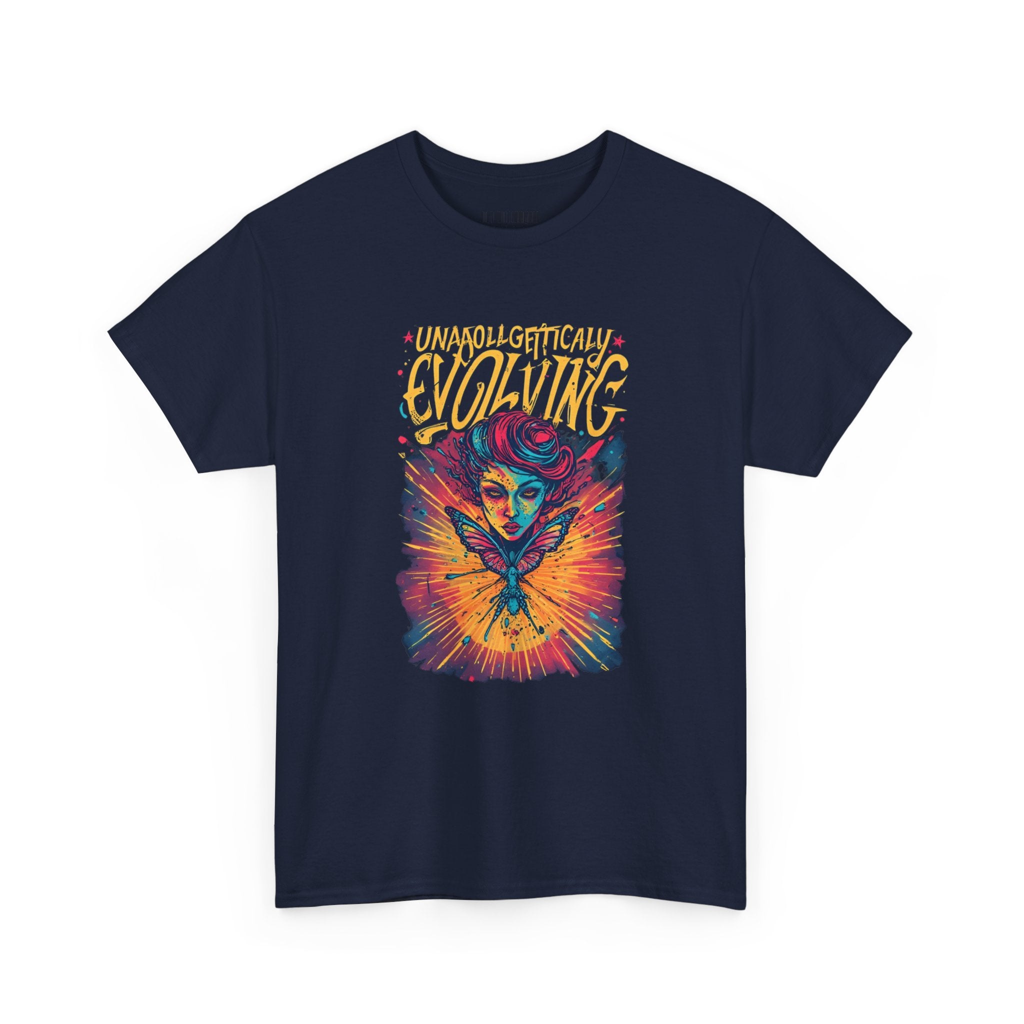 Evolving Alien Graphic Tee — "Unnaturally Evolving" Sci‑Fi Art T-Shirt
