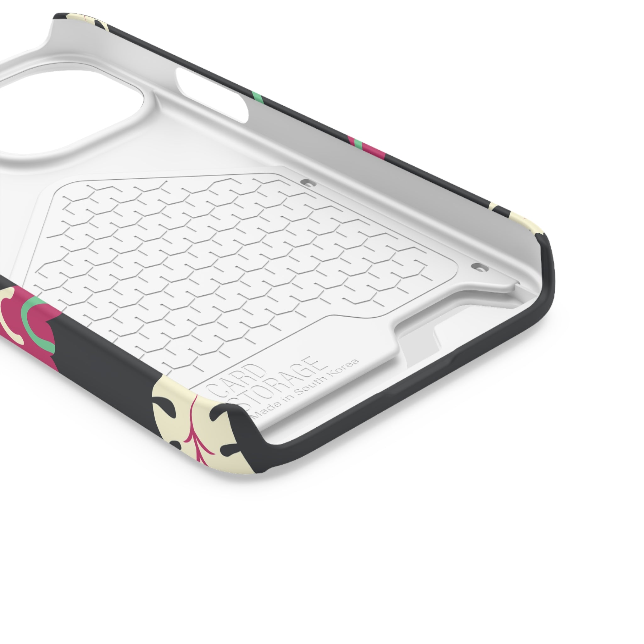 Vibrant Phone Case with Card Holder, Stylish Phone Accessory, Colorful Gift for Her, Boho Phone Cover, Trendy Mobile Case