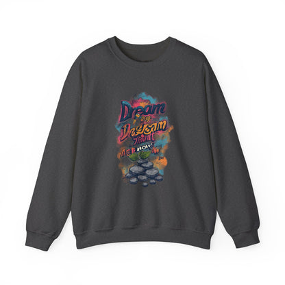 Dream Big Crewneck Sweatshirt — "Dream, Design, Draw" Inspirational Graphic