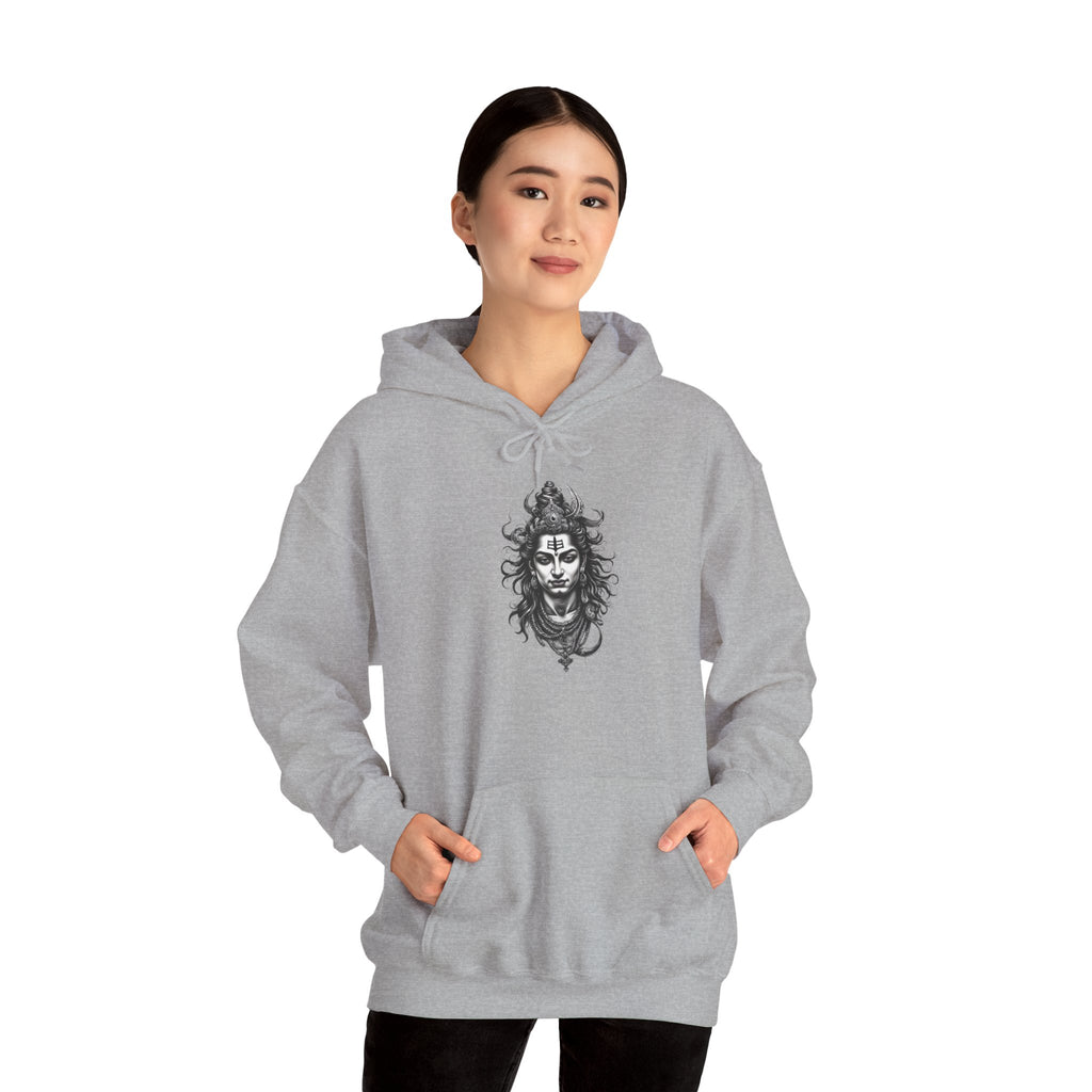 Skull Viking Hoodie — Norse Warrior Graphic Hooded Sweatshirt