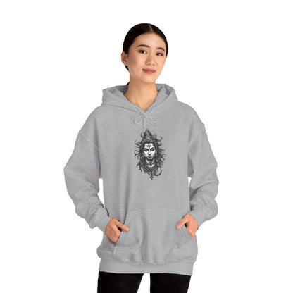 Skull Viking Hoodie — Norse Warrior Graphic Hooded Sweatshirt