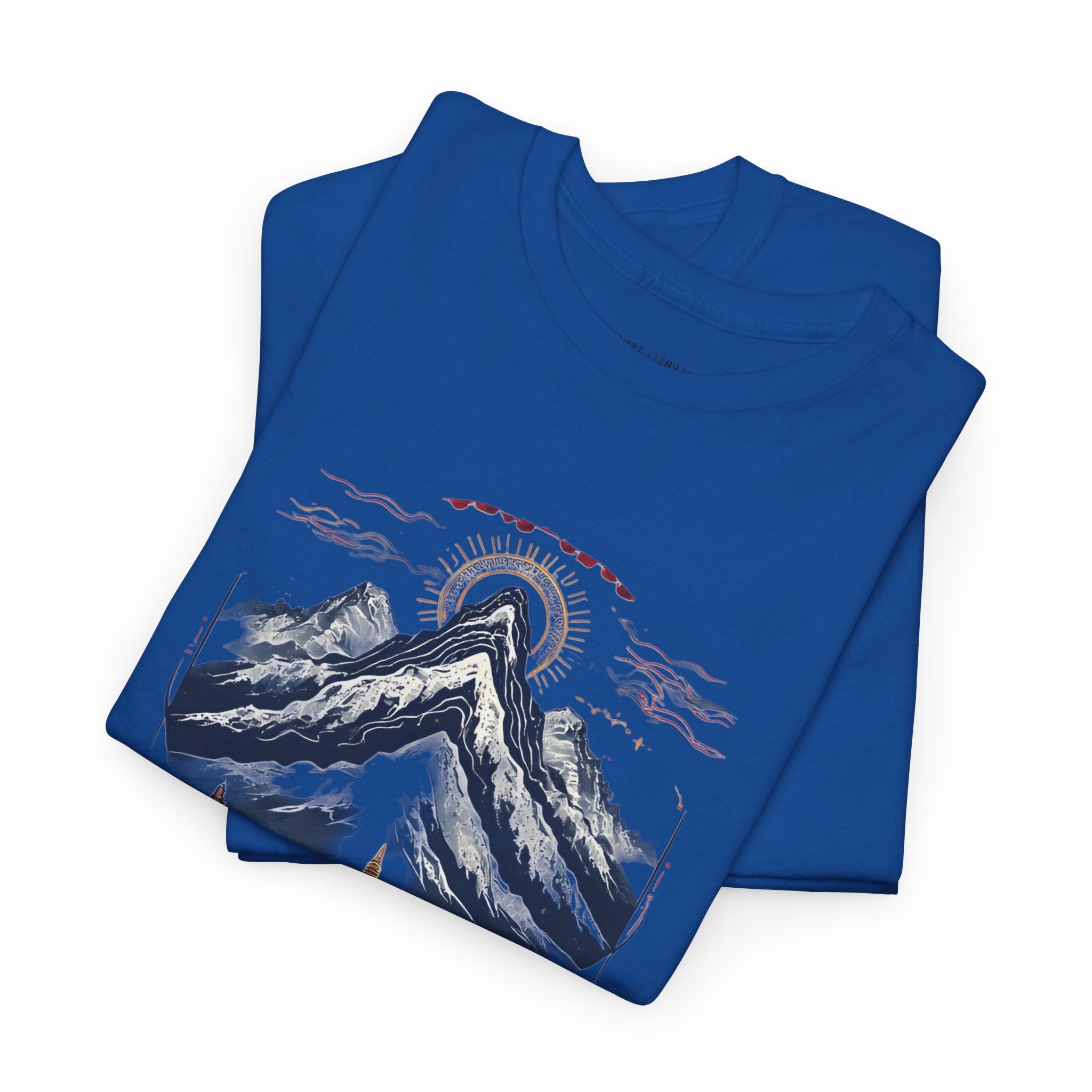 Japanese Mountain Pagoda T-Shirt — Zen Temple Landscape Tee
