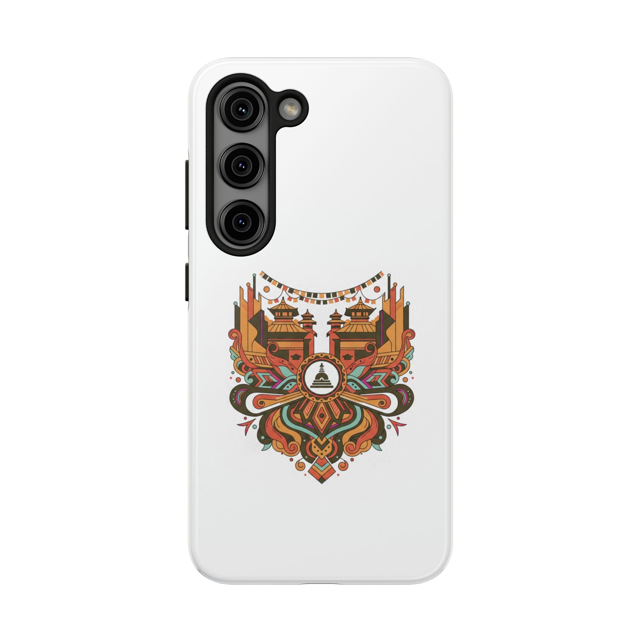 Tough Phone Case — Vintage Temple Mandala Design