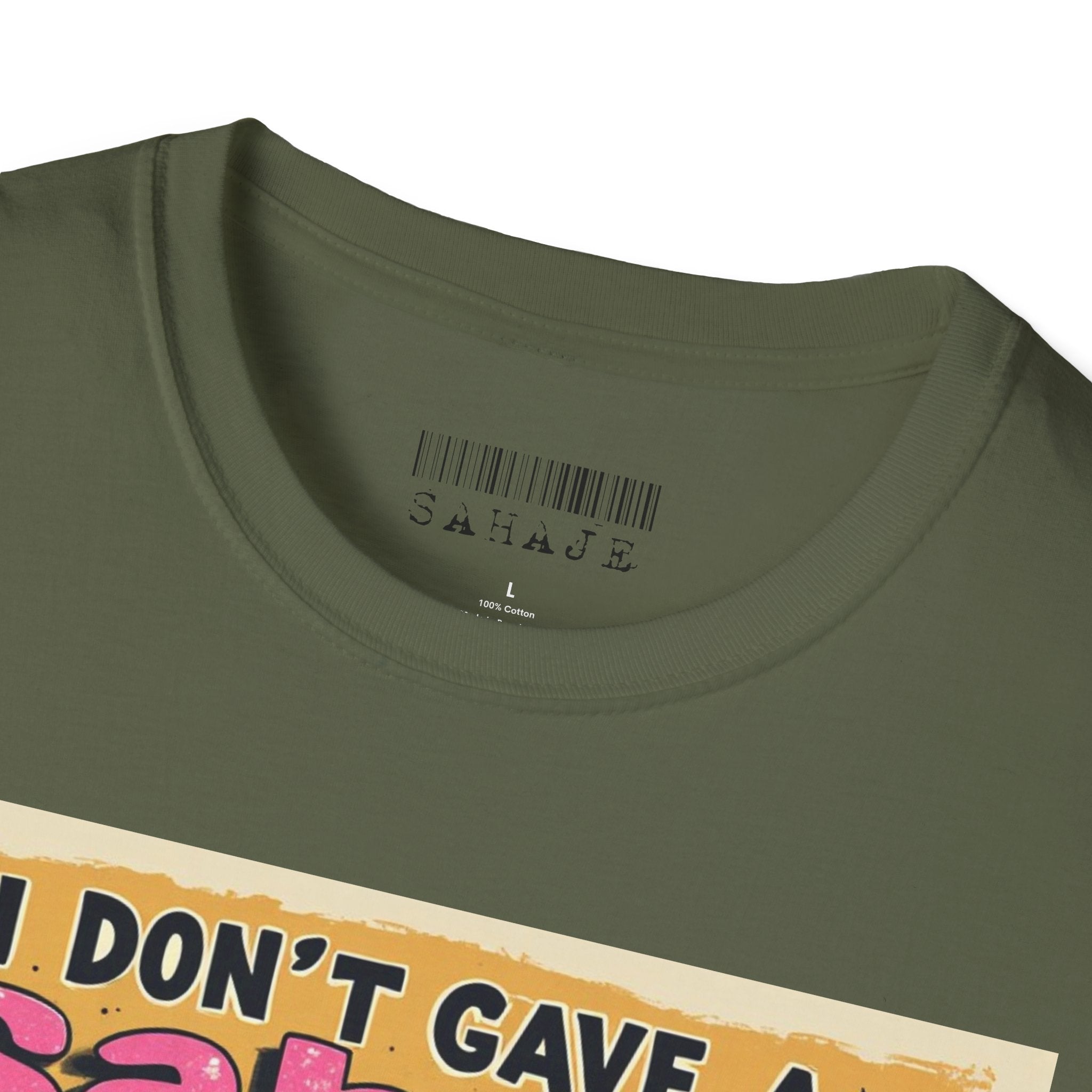 Don’t Give a Satrage T-Shirt — Funny Mouse & Donkey Cartoon Tee