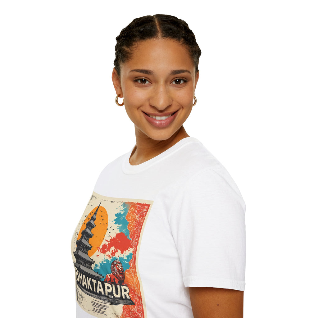 Bhaktapur Vintage Travel T-Shirt – Nepal Pagoda Graphic Tee