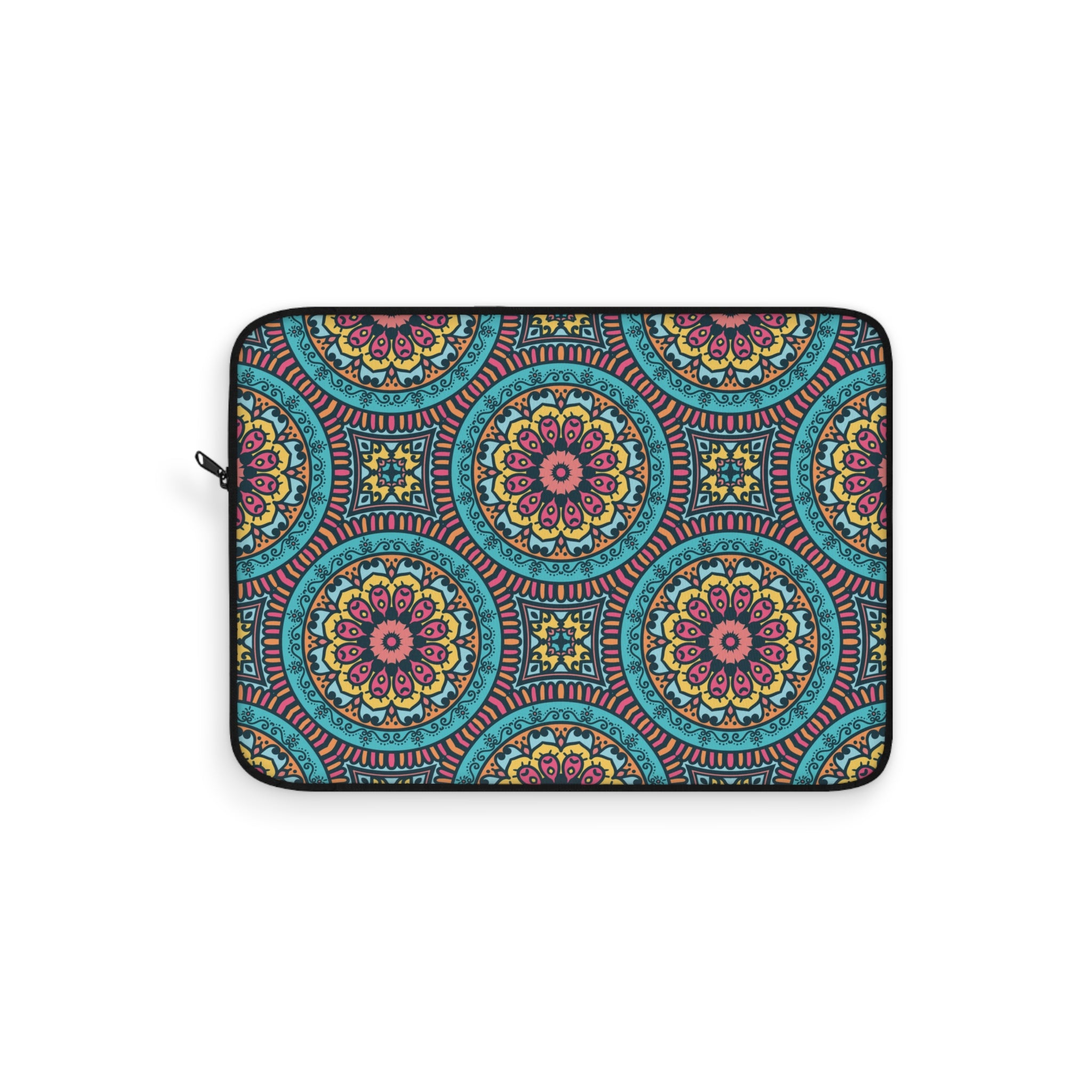 Colorful Boho Laptop Sleeve | Stylish Tech Case, Unique Computer Bag, Mandala Design, Gift for Students and Professionals