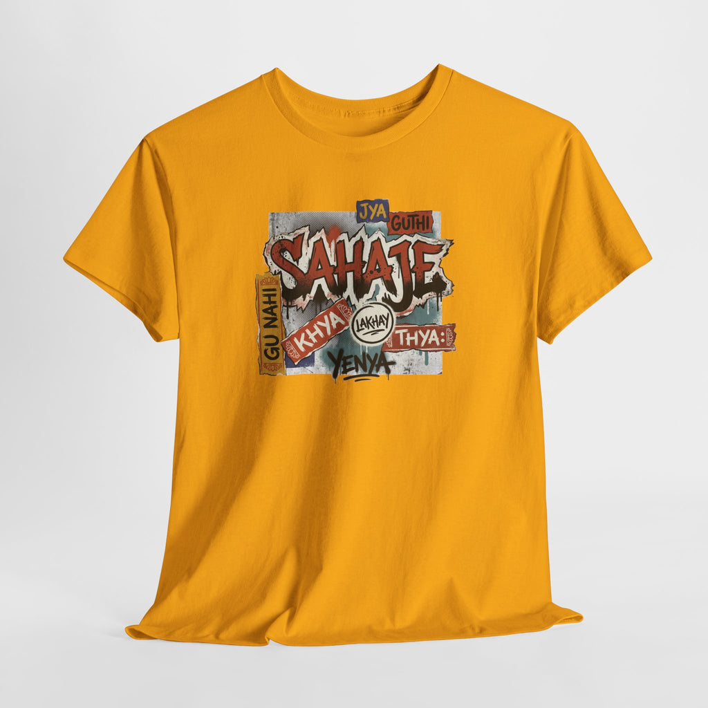 Shahje Graffiti Logo Tee - Urban Retro Streetwear T-Shirt