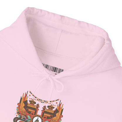 Spiritual Mandala Buddha Hoodie — Colorful Meditation Graphic Sweatshirt