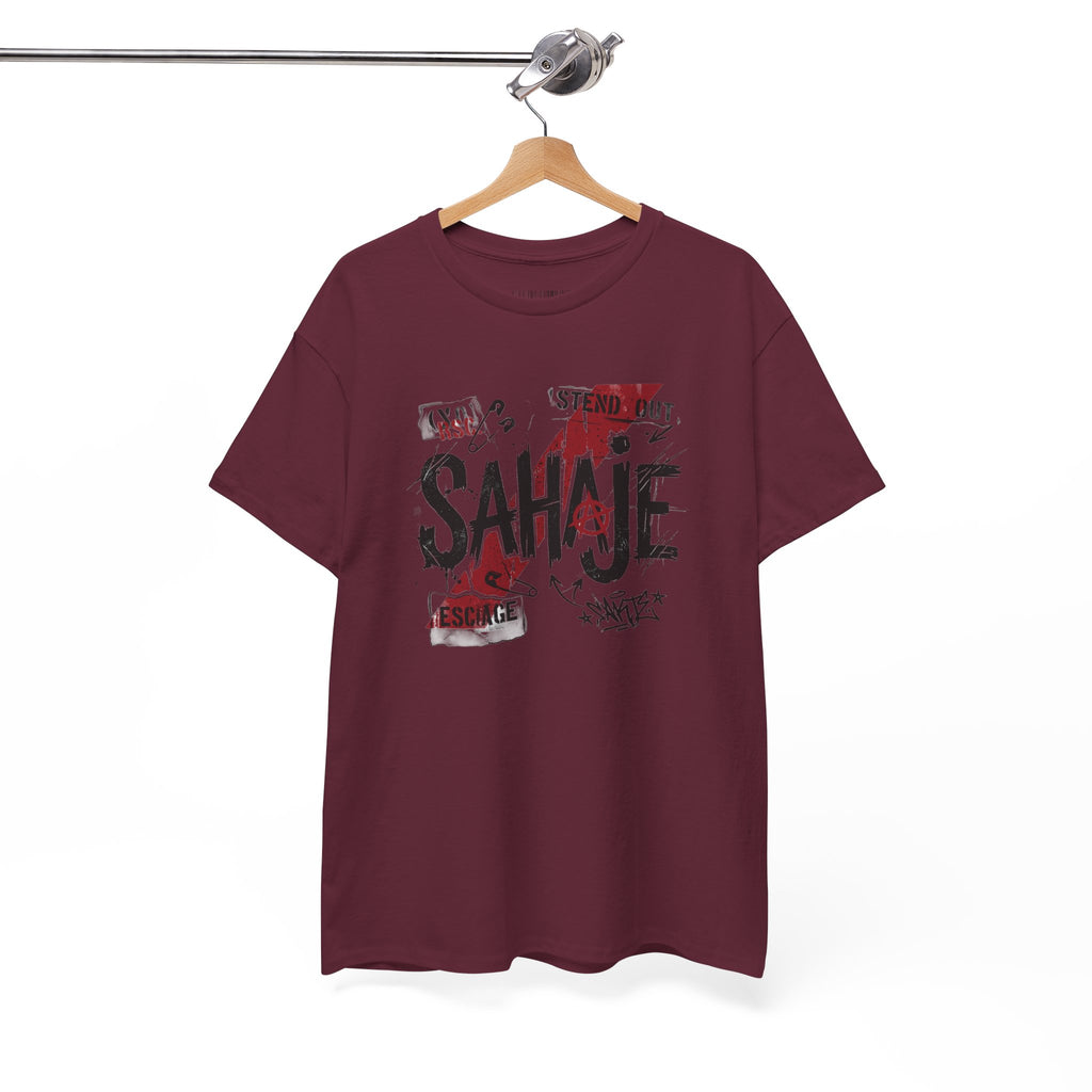 Sahaje Graphic Tee — Street Art Urban Casual T-Shirt